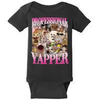 Professional Yapper Cat Funny Weird Specific Meme Lover Cat Baby Bodysuit