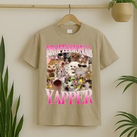 Professional Yapper Cat Funny Weird Specific Meme Lover Cat T-Shirt