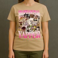 Professional Yapper Cat Funny Weird Specific Meme Lover Cat T-Shirt