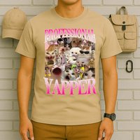 Professional Yapper Cat Funny Weird Specific Meme Lover Cat T-Shirt