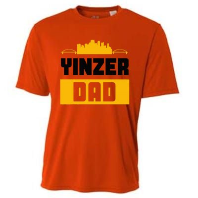 Pittsburgh Yinzer Dad Steel City 412 Home Cooling Performance Crew T-Shirt