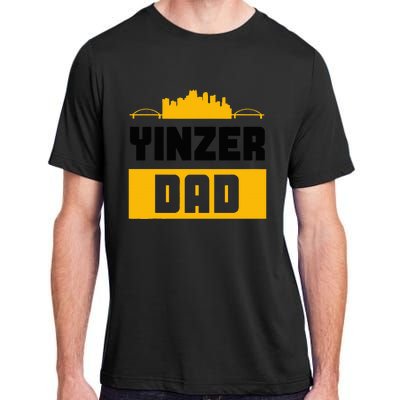 Pittsburgh Yinzer Dad Steel City 412 Home Adult ChromaSoft Performance T-Shirt