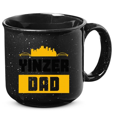 Pittsburgh Yinzer Dad Steel City 412 Home 15oz Campfire Ceramic Mug