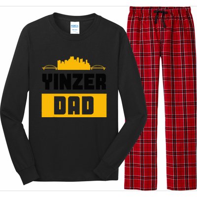 Pittsburgh Yinzer Dad Steel City 412 Home Long Sleeve Pajama Set