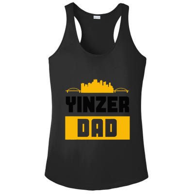 Pittsburgh Yinzer Dad Steel City 412 Home Ladies PosiCharge Competitor Racerback Tank