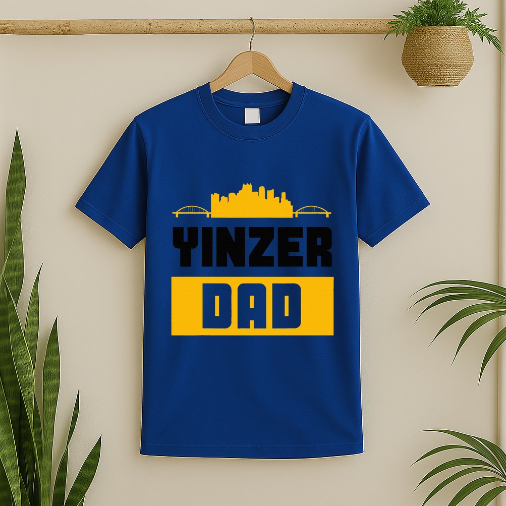 Pittsburgh Yinzer Dad Steel City 412 Home T-Shirt