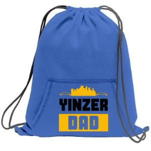 Pittsburgh Yinzer Dad Steel City 412 Home Sweatshirt Cinch Pack Bag