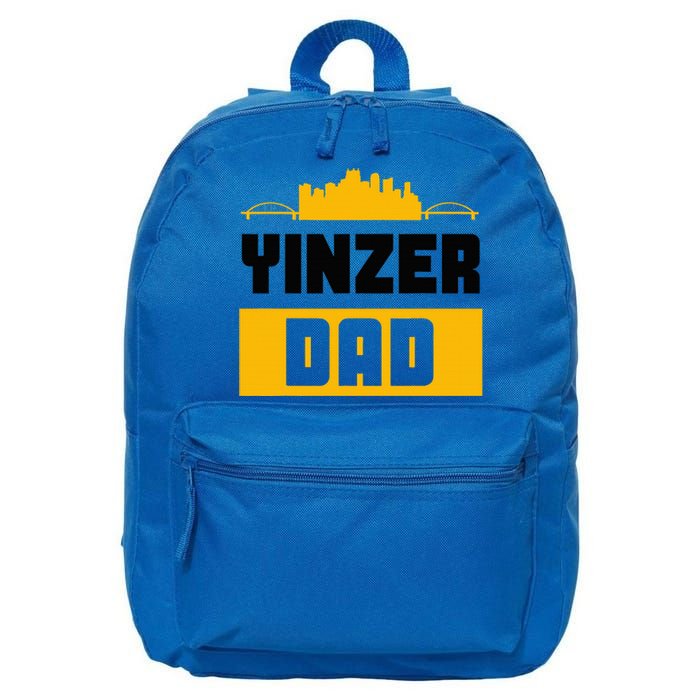 Pittsburgh Yinzer Dad Steel City 412 Home 16 in Basic Backpack