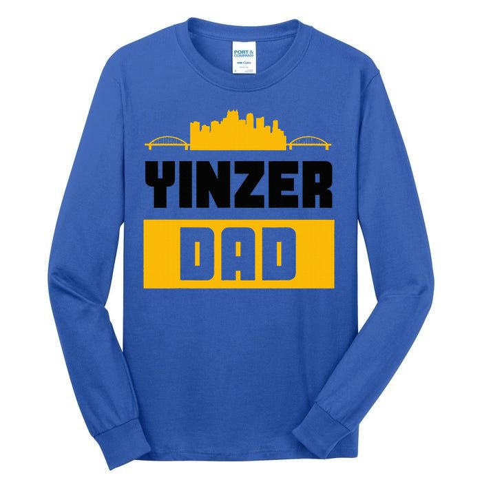 Pittsburgh Yinzer Dad Steel City 412 Home Tall Long Sleeve T-Shirt