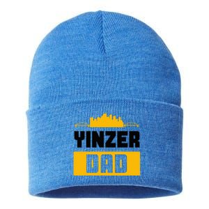 Pittsburgh Yinzer Dad Steel City 412 Home Sustainable Knit Beanie