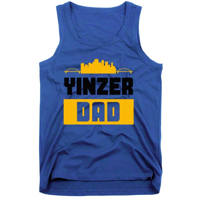 Pittsburgh Yinzer Dad Steel City 412 Home Tank Top