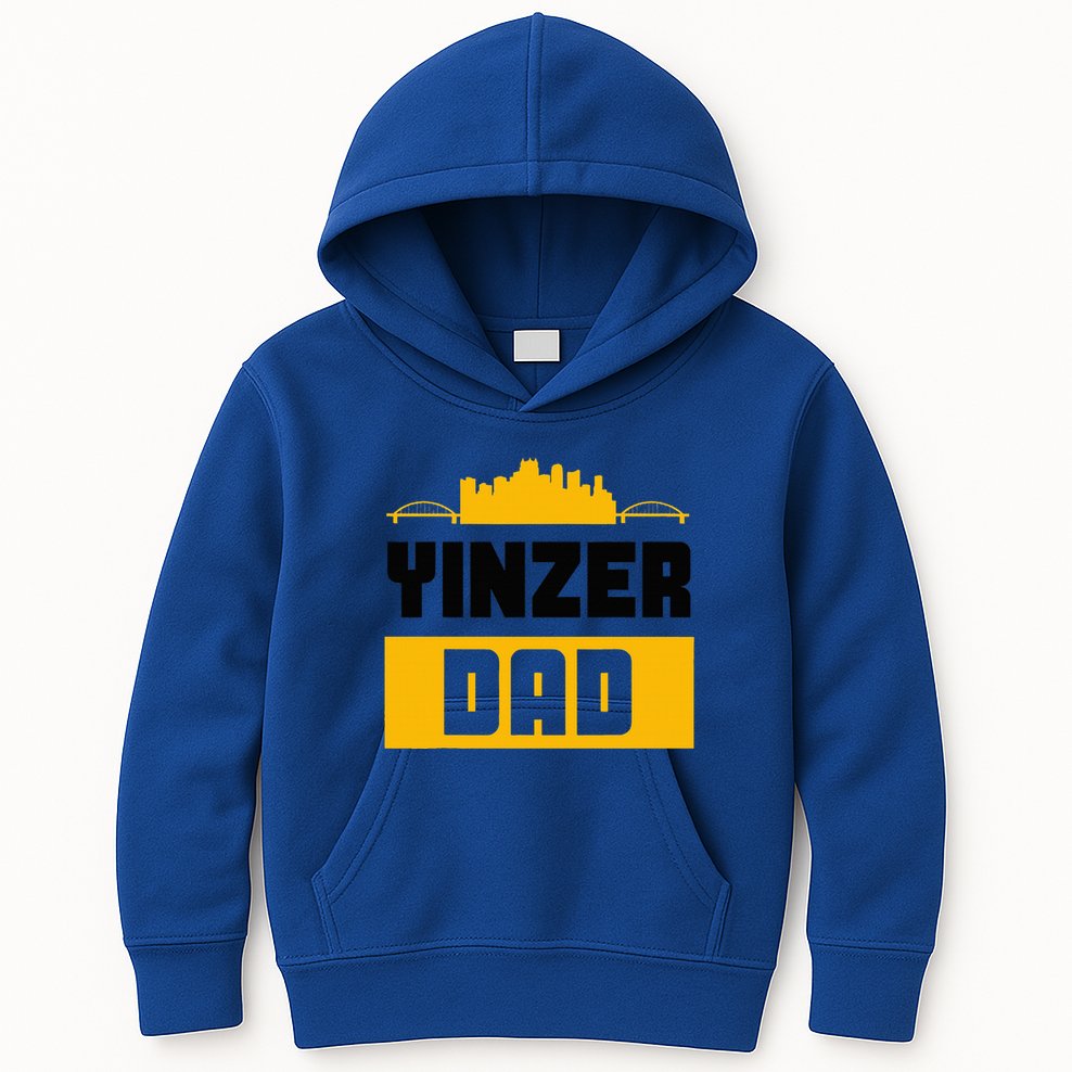 Pittsburgh Yinzer Dad Steel City 412 Home Kids Hoodie