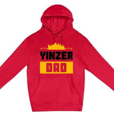 Pittsburgh Yinzer Dad Steel City 412 Home Premium Pullover Hoodie