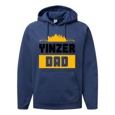 Pittsburgh Yinzer Dad Steel City 412 Home Performance Fleece Hoodie