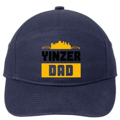 Pittsburgh Yinzer Dad Steel City 412 Home 7-Panel Snapback Hat