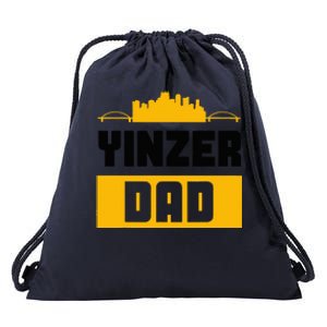 Pittsburgh Yinzer Dad Steel City 412 Home Drawstring Bag