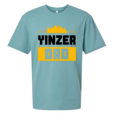 Pittsburgh Yinzer Dad Steel City 412 Home Sueded Cloud Jersey T-Shirt