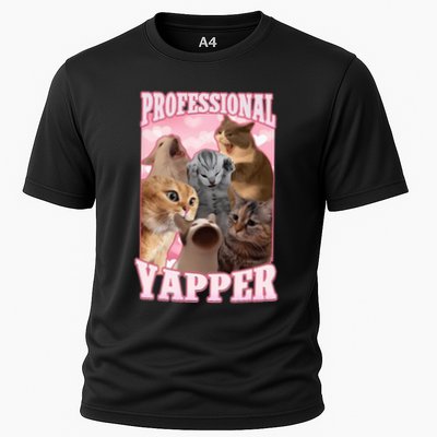 Professional Yapper Funny Cat Meme Goofy Ahh Ironic Cat Performance Shirt