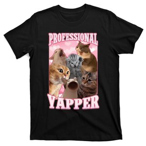 Professional Yapper Funny Cat Meme Goofy Ahh Ironic Cat T-Shirt