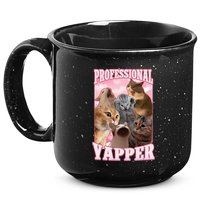 Professional Yapper Funny Cat Meme Goofy Ahh Ironic Cat 15oz Campfire Ceramic Mug