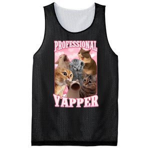 Professional Yapper Funny Cat Meme Goofy Ahh Ironic Cat Mesh Reversible Basketball Jersey Tank