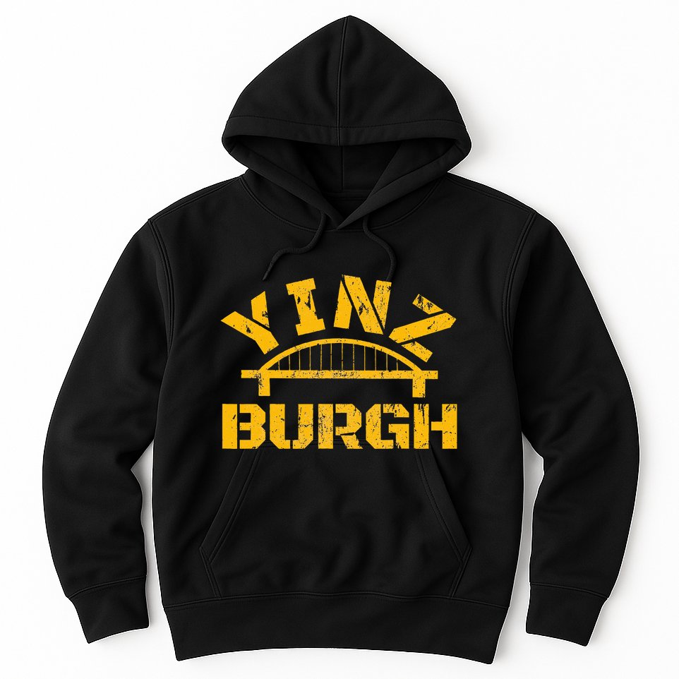 Pittsburgh Yinz Funny Bridge Pennsylvania 412 Steel City Hoodie