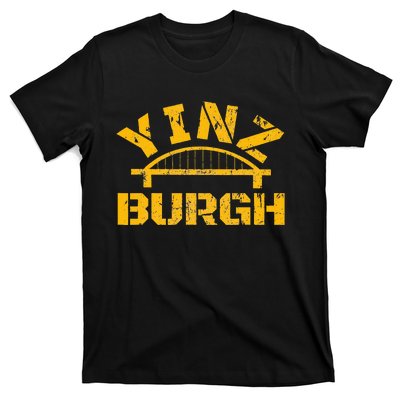 Pittsburgh Yinz Funny Bridge Pennsylvania 412 Steel City T-Shirt