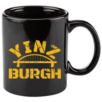 Pittsburgh Yinz Funny Bridge Pennsylvania 412 Steel City 11oz C Handle Ceramic Mug