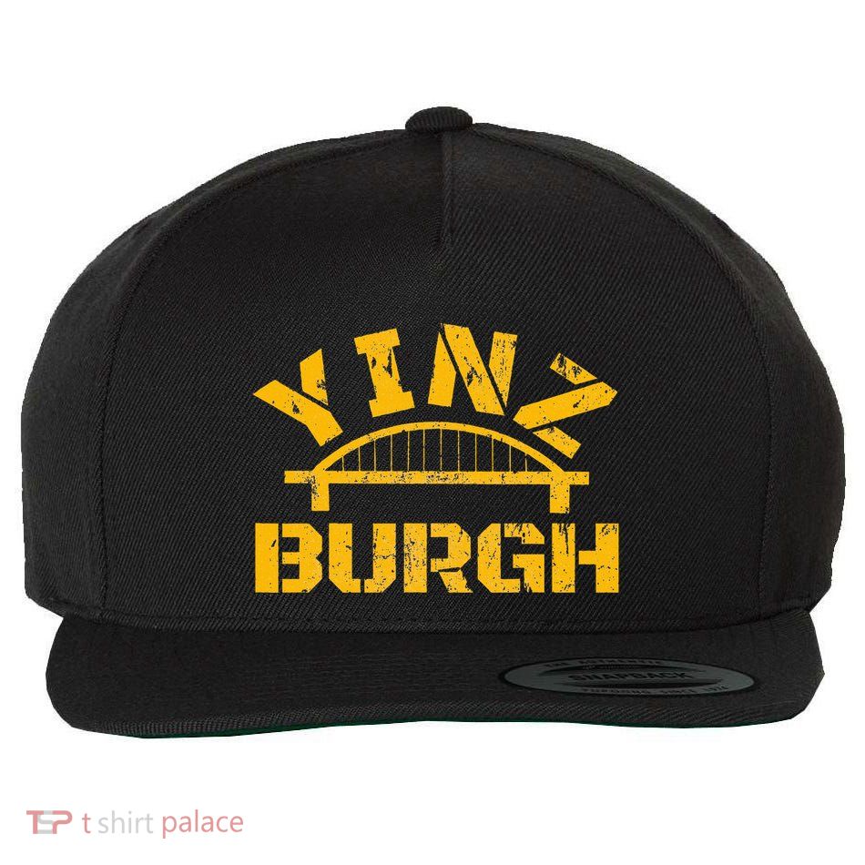 Pittsburgh Yinz Funny Bridge Pennsylvania 412 Steel City Wool Snapback Cap