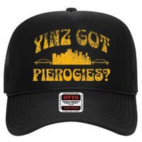 Pittsburgh Yinz Funny Yinzer Steel City 412 Pierogies Home High Crown Mesh Back Trucker Hat