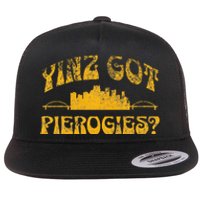 Pittsburgh Yinz Funny Yinzer Steel City 412 Pierogies Home Flat Bill Trucker Hat