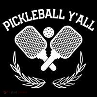 PICKLEBALL Y'ALL FUNNY Button