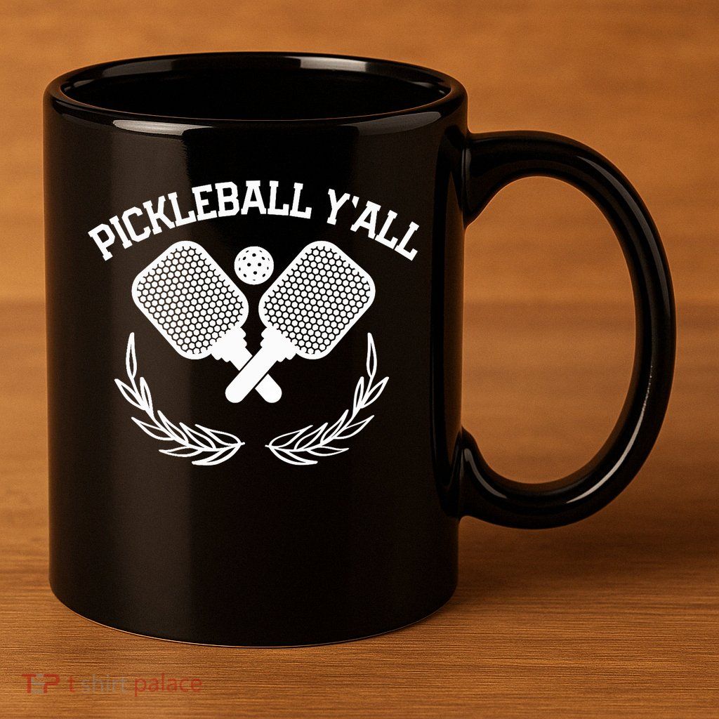 PICKLEBALL Y'ALL FUNNY 11oz C Handle Ceramic Mug