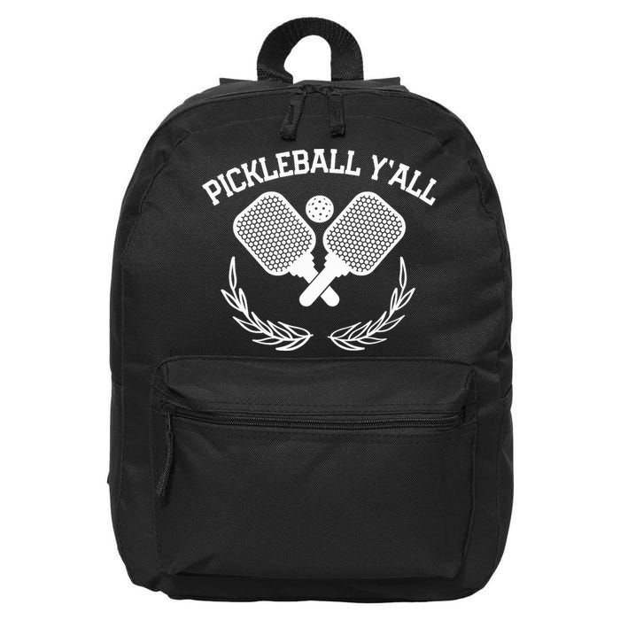 PICKLEBALL Y'ALL FUNNY 16 in Basic Backpack