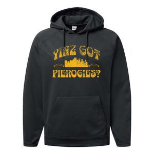 Pittsburgh Yinz Funny Yinzer Steel City 412 Pierogies Home Performance Fleece Hoodie