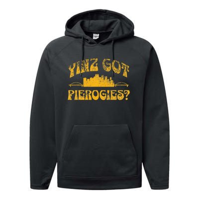 Pittsburgh Yinz Funny Yinzer Steel City 412 Pierogies Home Performance Fleece Hoodie