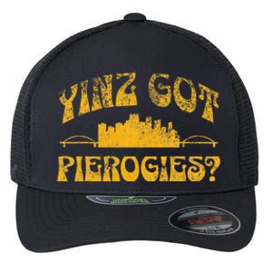 Pittsburgh Yinz Funny Yinzer Steel City 412 Pierogies Home Flexfit Unipanel Trucker Cap