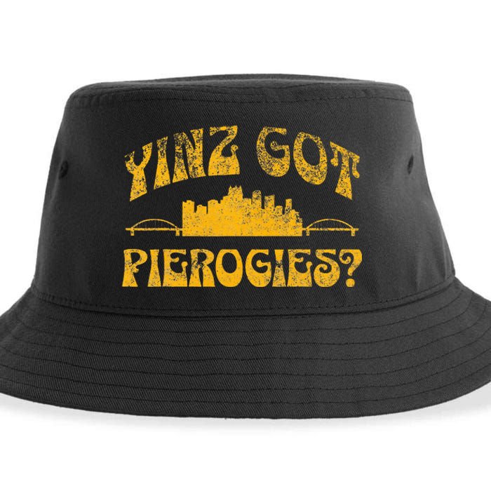 Pittsburgh Yinz Funny Yinzer Steel City 412 Pierogies Home Sustainable Bucket Hat