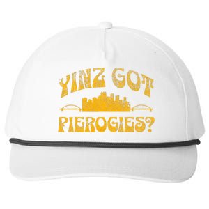 Pittsburgh Yinz Funny Yinzer Steel City 412 Pierogies Home Snapback Five-Panel Rope Hat