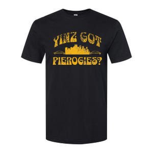 Pittsburgh Yinz Funny Yinzer Steel City 412 Pierogies Home Softstyle CVC T-Shirt