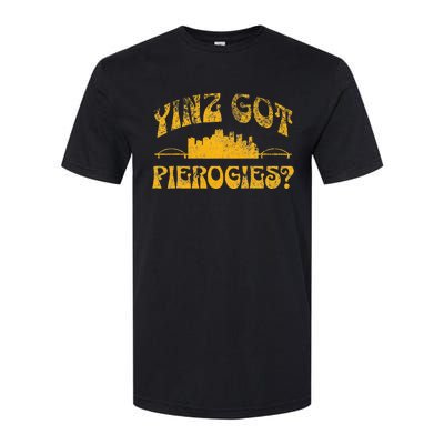 Pittsburgh Yinz Funny Yinzer Steel City 412 Pierogies Home Softstyle® CVC T-Shirt