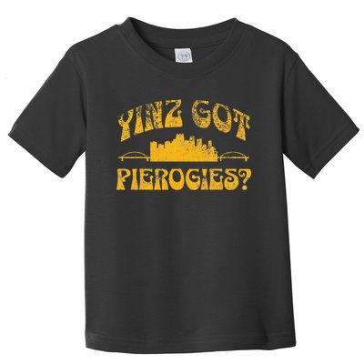 Pittsburgh Yinz Funny Yinzer Steel City 412 Pierogies Home Toddler T-Shirt