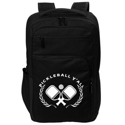 PICKLEBALL Y'ALL Funny Paddle Ball Pickle Meme Impact Tech Backpack