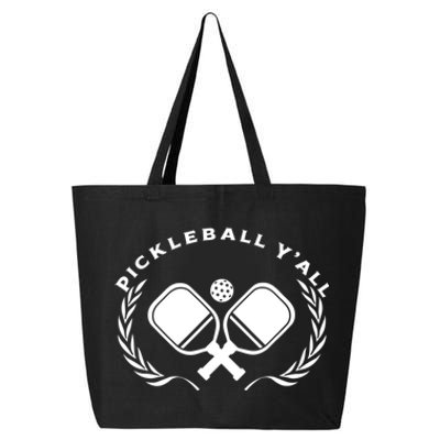 PICKLEBALL Y'ALL Funny Paddle Ball Pickle Meme 25L Jumbo Tote