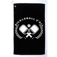 PICKLEBALL Y'ALL Funny Paddle Ball Pickle Meme Golf Towel