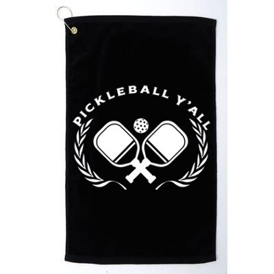 PICKLEBALL Y'ALL Funny Paddle Ball Pickle Meme Platinum Collection Golf Towel