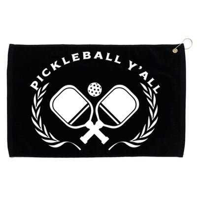 PICKLEBALL Y'ALL Funny Paddle Ball Pickle Meme Grommeted Golf Towel