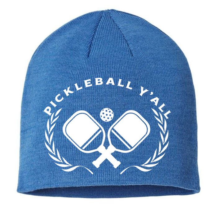 PICKLEBALL Y'ALL Funny Paddle Ball Pickle Meme Sustainable Beanie