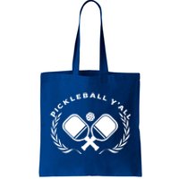 PICKLEBALL Y'ALL Funny Paddle Ball Pickle Meme Tote Bag