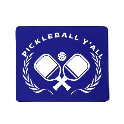 PICKLEBALL Y'ALL Funny Paddle Ball Pickle Meme Mousepad